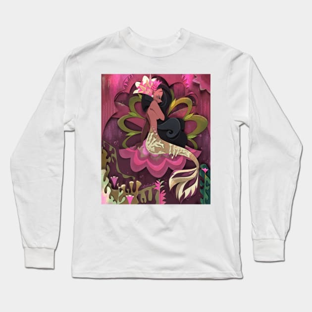 Anemone Long Sleeve T-Shirt by nathsketch